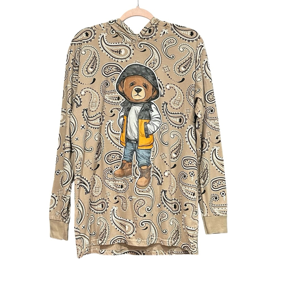 Bailey Apparel Hustle Bear Hooded‎ Long Sleeve Shirt